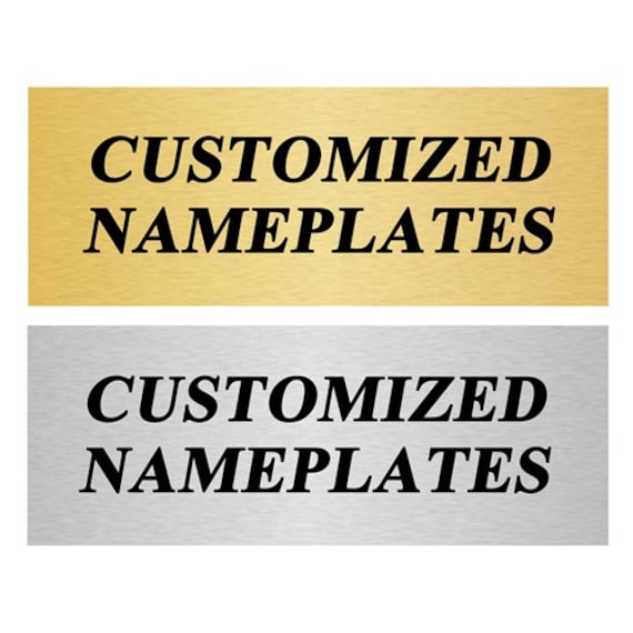 Custom Name Plates Trophy Plates Etsy