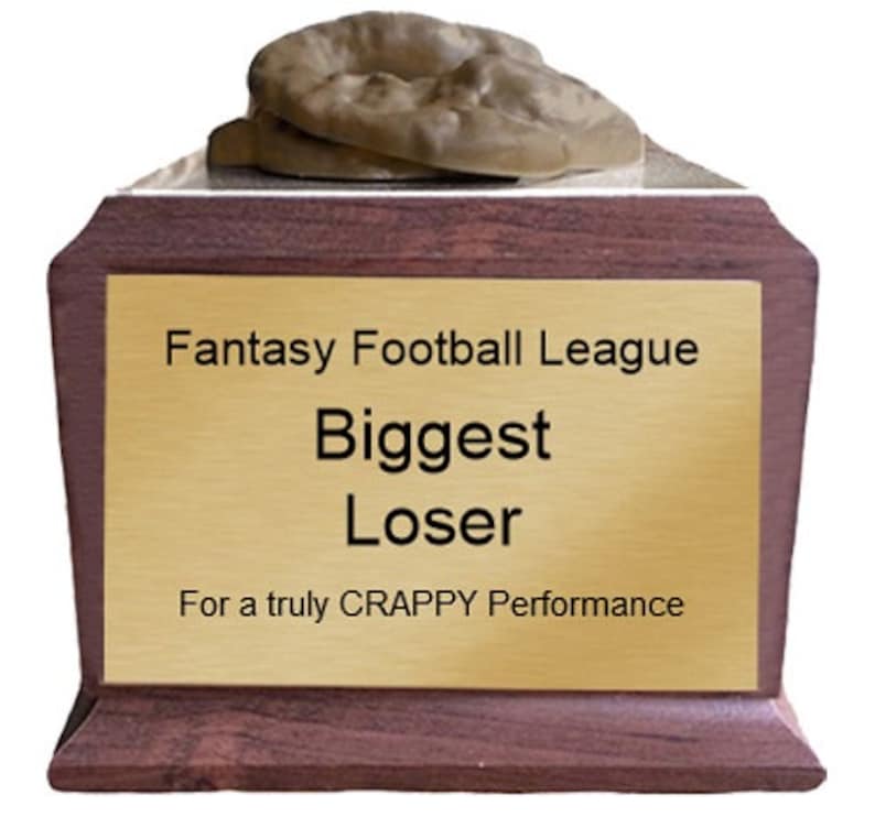 Pile of Crap Last Place Biggest Loser Trophy With 4 Lines of - Etsy