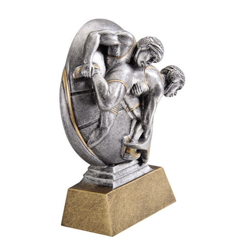 Wrestling MX500 Series Trophy with 3 lines of custom text