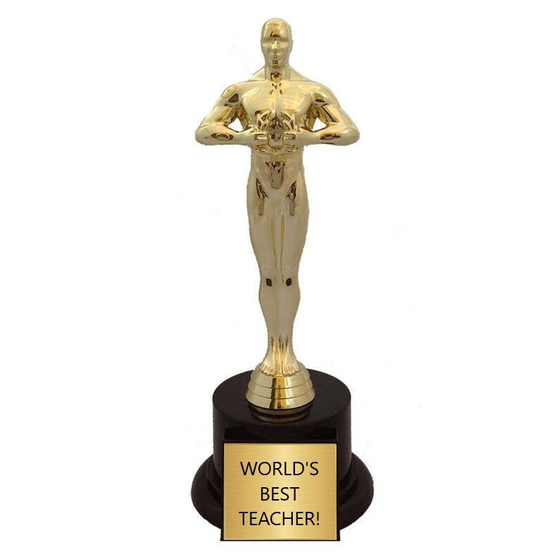 World’s Best Teacher Trophy | Etsy