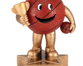 Basketball Big Buddy Trophy Award with 3 lines of custom text
