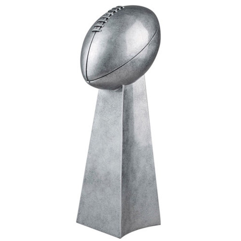 Lombardi Replica Super Bowl Fantasy Football Trophy with 4 lines of custom text image 1