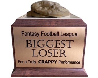 Fantasy Football Loser Pile of Crap You Stink Biggest Loser Award