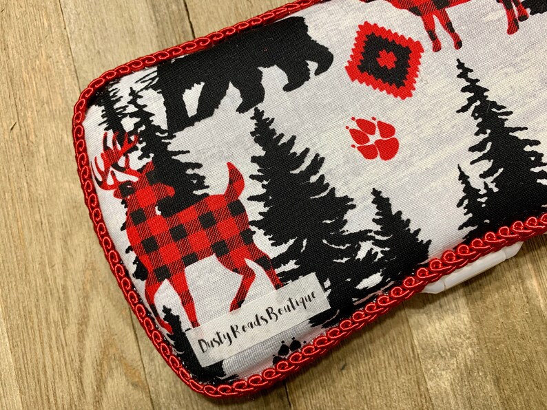 Buffalo Plaid Forest Custom Travel Wipe Case Pattern