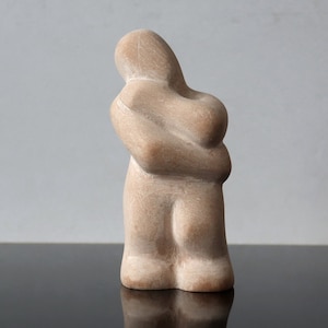SELF-COMPASSION - Expressive Ceramic Figurine for Sandplay & Counseling
