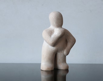 Ceramic figure  "Interest" for Psychotherapy and Sand Play,  Play therapy tool, Therapeutic sculptures, dynamic figurine, ceramic