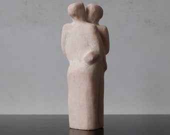 Keramik Skulptur Zwei Männer küssend. Gleichgeschlechtliche Partner. Gay-Skulptur. LGBT-Skulptur. Schwule Jungs. Gay Kunstkeramik. Geschenk