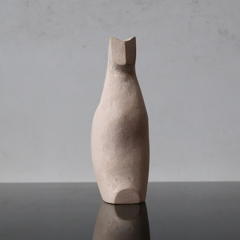 Ceramic sculpture Cat, home decor, gift, minimalist figure image 2