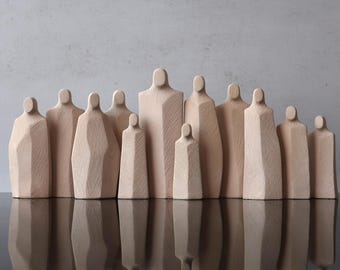 Abstract Ceramic Figurines for Psychotherapy and Family Constellations