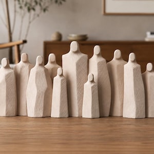 Abstract Ceramic Figurines for Psychotherapy and Family Constellations