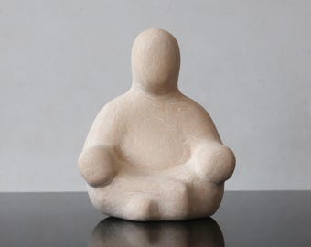 Ceramic figure “Tranquility” for Psychotherapy and Sand Play,  Play therapy tool, Therapeutic sculptures, dynamic figurine