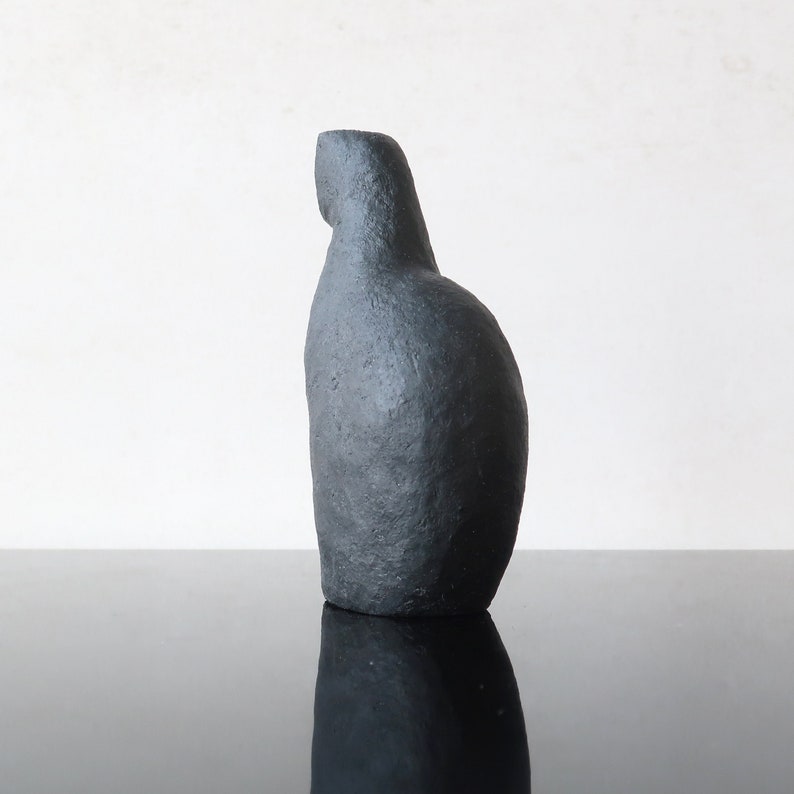 Ceramic sculpture Cat, home decor, gift, minimalist figure image 8