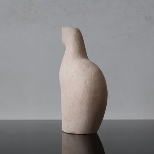 Ceramic sculpture Cat, home decor, gift, minimalist figure image 3