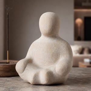 TRANQUILITY - Expressive Ceramic Figurine for Sandplay & Counseling