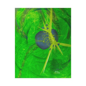 Schilderij &quot;De-Shelled&quot; door Brock Wilmer | abstract op canvas, moderne hedendaagse kunst, origineel schilderij print, abstracte kunst schilderij poster