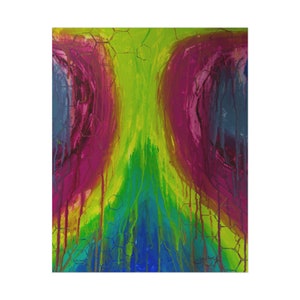 Schilderij &quot;Heuvels&quot; door Brock Wilmer | abstract op canvas, moderne hedendaagse kunst, origineel schilderij print, abstracte kunstposter