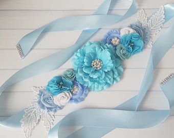 Nautical Maternity Sash Patriotic Belly Bump American Flag Sash