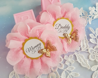 Mommy To Be Pin, Baby Shower Ribbons, Daddy To Be Pin, Mom To Be Corsage, Dad To Be Badge, Baby Shower Pins, Mommy And Daddy To Be Pins