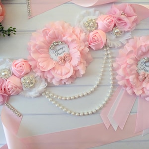 Baby Girl Shower Mommy's Princess Belly Bump Maternity Sash, Pregnant Expecting Mom Tummy Sash, Baby Sprinkle Mama To Be Sash Belt