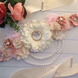 Mommy To Be Sash, Baby Shower Sash, Prezent dla ciężarnej mamy, Baby Bump Sash, Mom To Be Belly Sash Belt, Maternity Sash, Baby Shower Dress