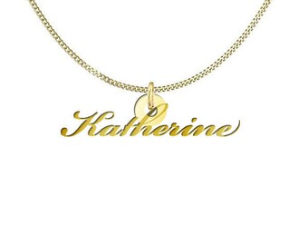 Personalized Name Necklace for Catherine Friendship Custom Initial Jewelry Sterling Silver Family Gift For Women Mom
