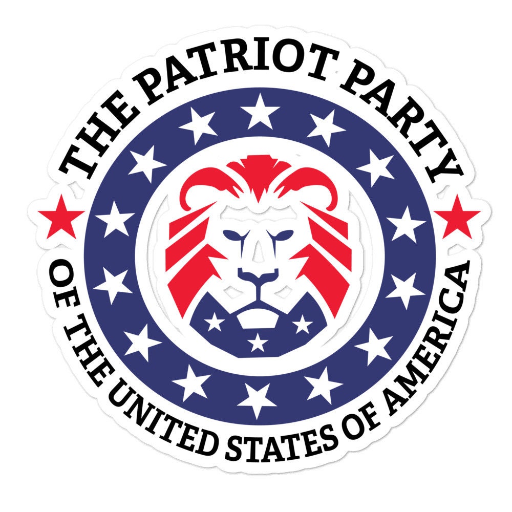 The Patriot Party Sticker Trump USA MAGA 2024 Lion American | Etsy