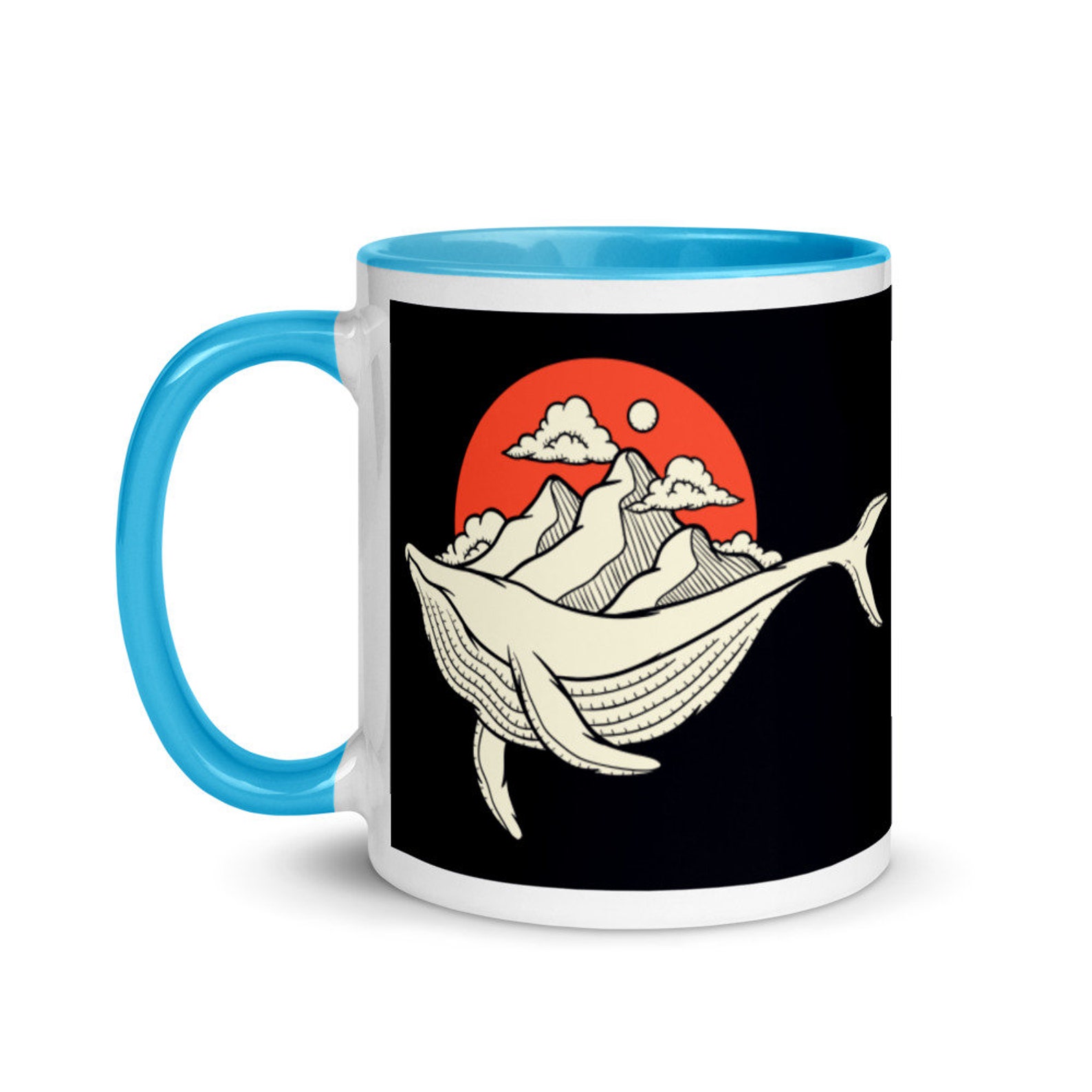 Tasse de baleine tasses de café de baleine rétro avec la Etsy