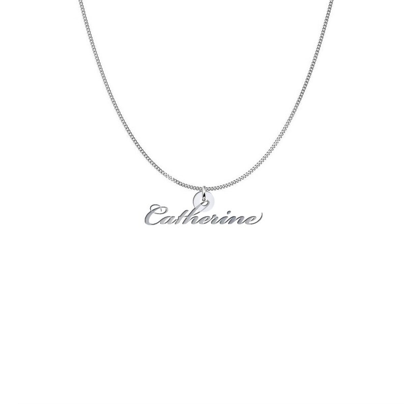 Personalized Name Necklace for Catherine Friendship Custom Initial Jewelry Sterling Silver Family Gift For Women Mom
