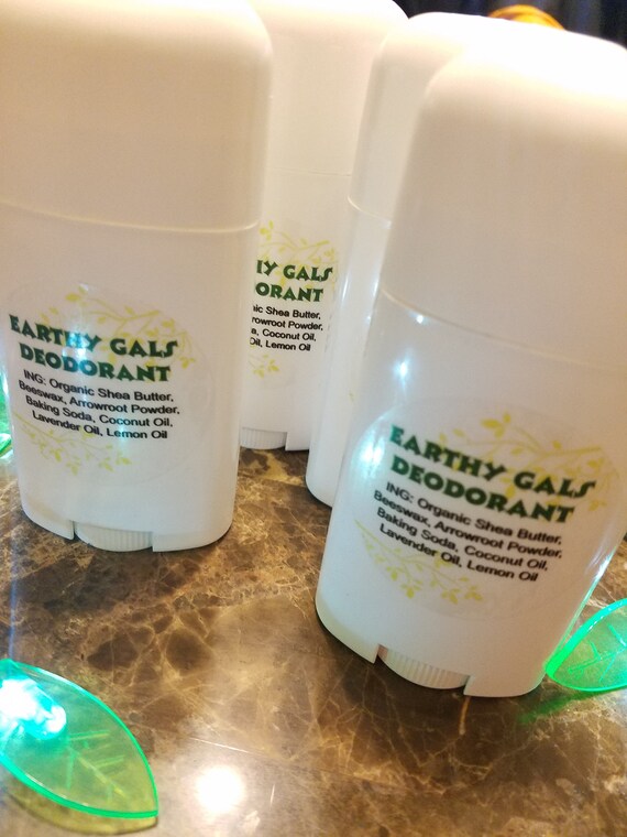 Organic Natural Deodorant & Activated Charcoal Clay Deodorant Etsy