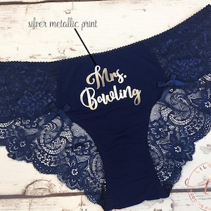 Bride Gift, Personalized Lingerie, Bride Panty, Bridal Shower Gift, Panties, Personalized Panties Underwear, Honeymoon, Bachelorette Gift