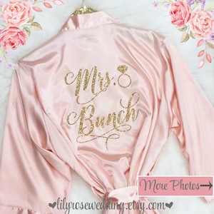 Personalisierte Brautjungfer Roben, Brautrobe, Brautparty-Roben, Hochzeitsrobe, Brautparty-Robe, Brautparty-Robe