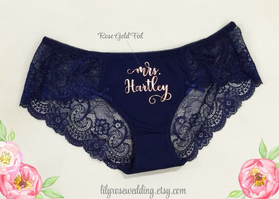 personalized underwear for bride