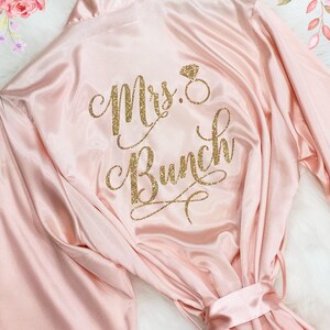 Bridesmaid Robes, Bridesmaid Gifts, Bride Robe, Personalized Robes, Bridal Party Robes, Silk Robes, Bride Gift, Robes image 8