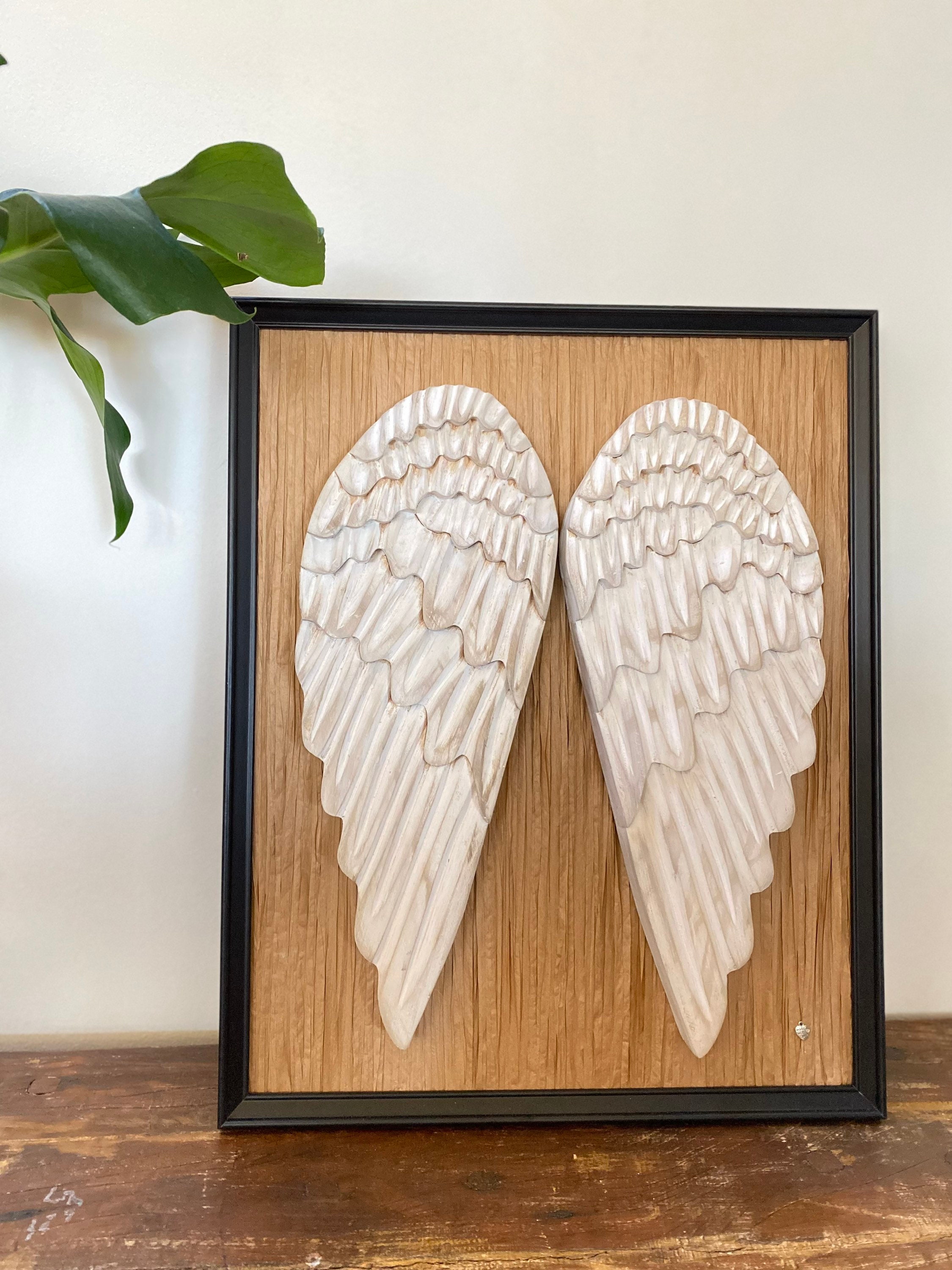80pcs Angel Wings Wooden Patches Christmas Decorations Angel Wings Shape  Wood Slices No Hole Wood Chips