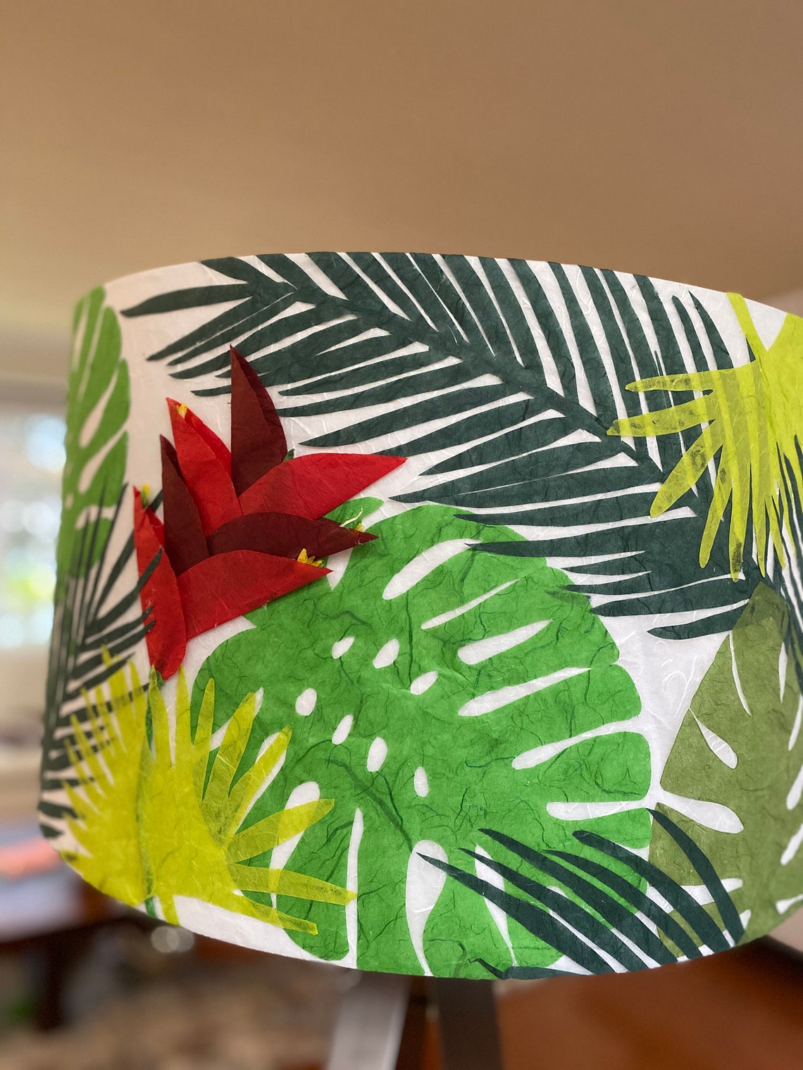 Tropische Blätter Papier Lampenschirme 50x33 cm 20x - Etsy.de