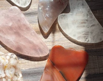 Gua Sha, Gua Sha facial tool, Crystal facial tool, Crystal body massage, Gua Sha body tool, Crystal Gua Sha, Gemstone Gua Sha