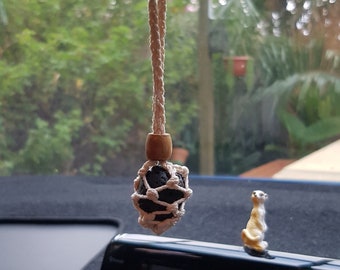 Natural car freshener, Aromatherapy car freshener, natural car diffuser, crystal car freshener, Lava Stone car freshener