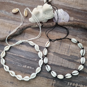 Cowrie Shell choker necklace, cowrie shell necklace, beach jewellery, beach jewelry