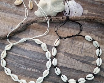 Cowrie Shell choker necklace, cowrie shell necklace, beach jewellery, beach jewelry