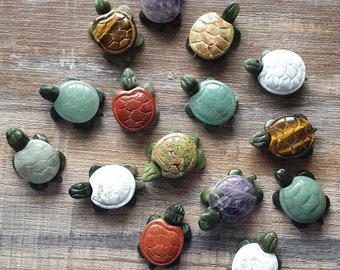 Crystal Turtle, Gemstone Turtle, Baby crystal turtle, pocket turtle