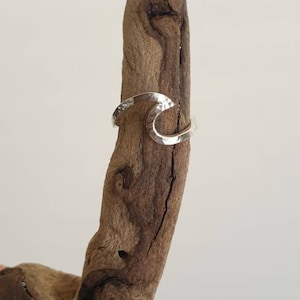 Wellenring, Wellenring Silber, Ozeanwellenring, 925 Sterlingsilberring, Ozeanring, Ozeanschmuck, Strandliebhaber
