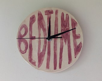 Ceramic clock 'bedtime'