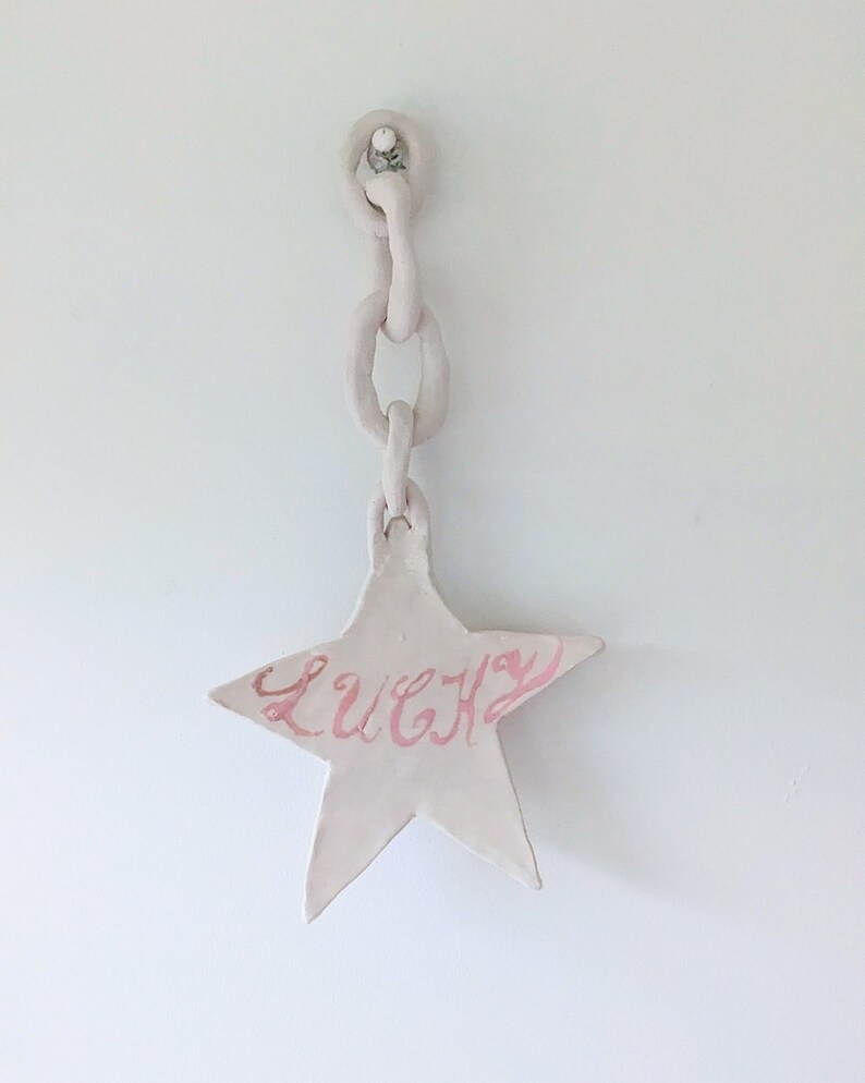 lucky star ceramic wall hanging image 1