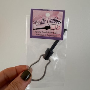 Needle Grabber for inserting sewing/embroidery machine needles