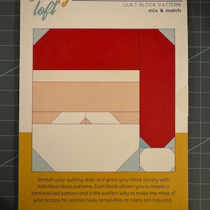 Santa Claus Quilt Block Pattern By The Sewing Loft