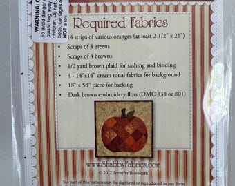 Patchwork Pumpkin Table Runner Pattern By Shabby Fabrics