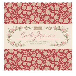 Tilda Creative Memories Charm Pack 32 Piece Winter 5x5