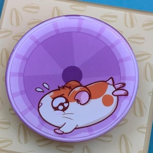Ciondolo Ruota per Criceti - Ham Ham - Spin - Fidget - Anime - Doppia faccia - Ciondoli in acrilico