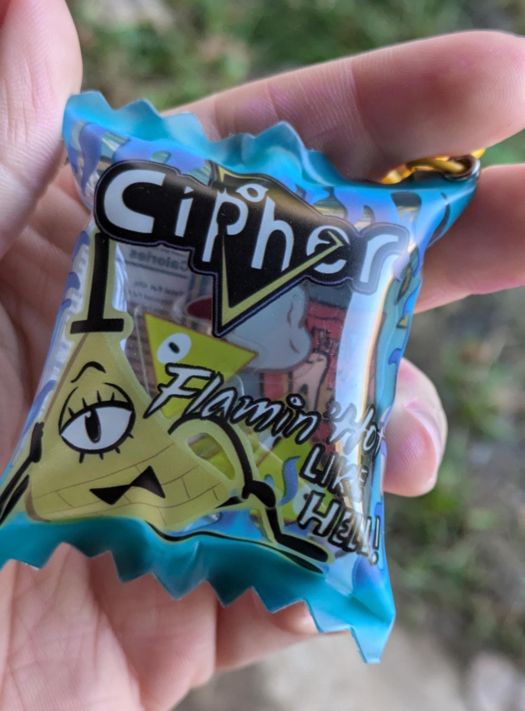 Bill Cipher Chip Bag Keychain: Funny Candy Shaker - Etsy