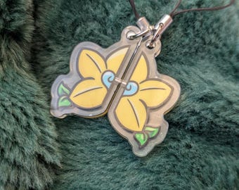 Kingdom Hearts Paopu Fruit Magnetic Charm: Matching Keychain or Phone Strap